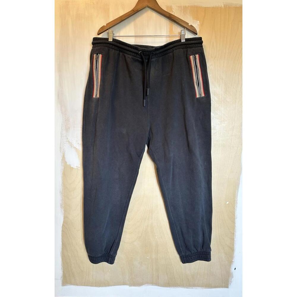 Burberry Grey Icon Stripe Sweatpants Men  Size XXXL